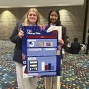 From left, Savannah Varden and Siya Patel.