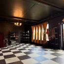 Inside USED checkerboard floors