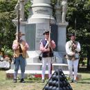 Mack Phinney, Howie Smith and Gary Franklin were part of the militia that fired a volley at the Antique Faire. 
