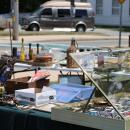 Lots of antiques were out on the green during the faire. 