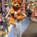 Mia purchases a gift for a friend who needed treatment at Boston’s Children’s Hospital. Photo source: Briana Lunetta