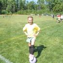 Grace Pacheco, 10, said it felt "good" to score her first goal. Photos by Christian Uva