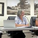 Superintendent Amy Hartley-Matteson at a Sept. 17 School Committee meeting. Photo by Christian Uva