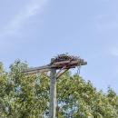 Eversource was able to build this platform on a support pole with no wires.