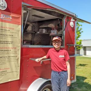 Sola Lee stands outside her dumpling truck. Photos by: Alexandra Weliever