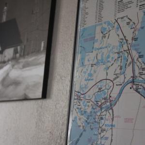 Wareham on the Cape Cod map in the Bourne Information Center. Photos by Brandy Muz