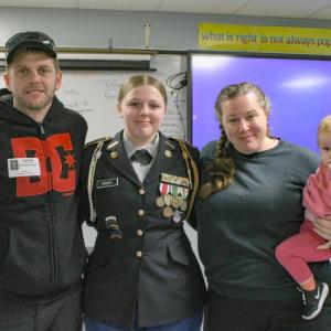 Christopher Knight, Ava Knight, Jenna Shoren and Mary Jane.