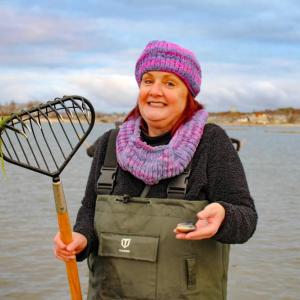 A pro at shellfishing,  Elizabeth Winship said she likes to make "quahog stuffies." Photos by Brandy Muz