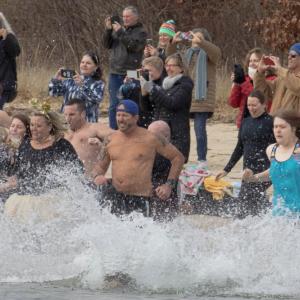 The 2024 polar plunge. File photo
