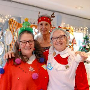 Dale Winters, Jan Barton and Kathy Doyle at the Church of the Good Shepherd. Photos by Brandy Muz
