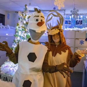 Robin Carbone and Samantha Monast bring the world of "Frozen" to Town Hall. Photos by Brandy Muz