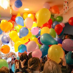 In a burst of colors the library rings in the new year early. Photos by Brandy Muz
