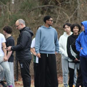 Head Coach Chris Gardner directs his team. 
