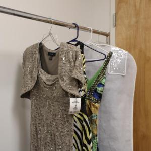 Four dresses have been donated so far in the drive. Photos by Brandy Muz