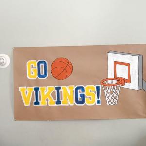 A Wareham Vikings themed banner. Photos source:  Brenna Hallahan
