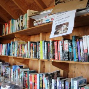 Books on books on books available in the book shed.