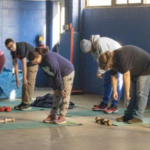 Stretching is important to prepare for the lifting.