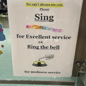 The sign which brings out Wareham's finest singers.