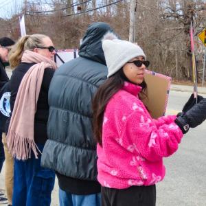 Protestors young and old took to the streets. 