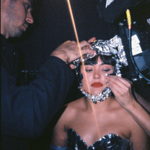 Lawson getting aluminum-foiled during the bands film day.