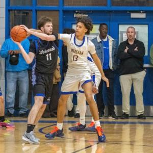 Coleman Brito snags the ball. 