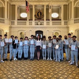 Dooner commented that the boys were very tall - as a tall person herself. 