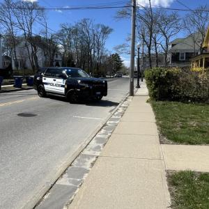 The portion of Main Street blocked off my Wareham Police. Photos by Brandy Muz