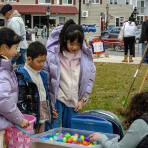 Eggs are given back for next years hunt.