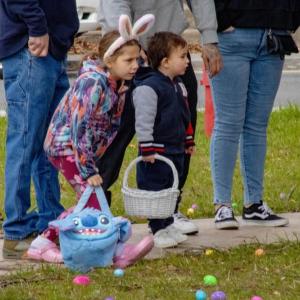 Hailey Hall takes her mark. 