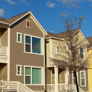 Picture of a housing development. 