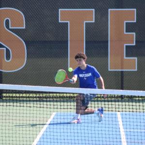 Thomas DeCanto makes a connecting hit.