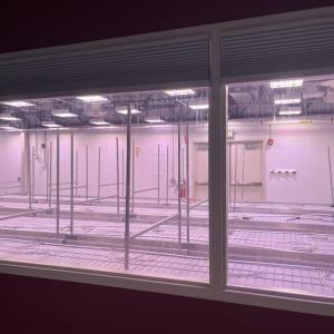 The grow room soon to be filled by marijuana plants.