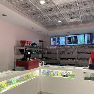 The inside of the shop.