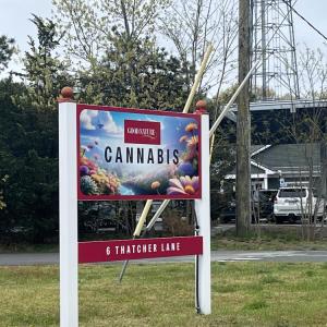 The new sign. 