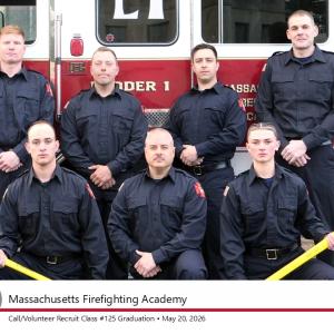 Wareham Fire Academy recruits. Photo source: Massachusetts Firefighting Academy 