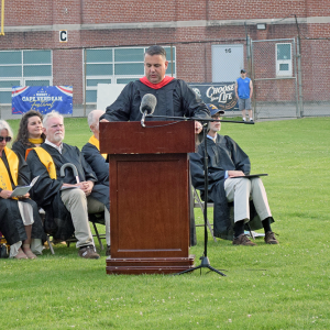 Scott Palladino talks about the student accomplishments. 