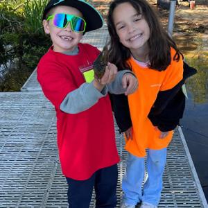 Owen Murphy and Lilly Alexander having a reel-ly good time.