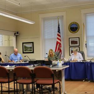 Wareham's Select Board meets on Tuesday, Aug. 4. Photo by Nick Mossman
