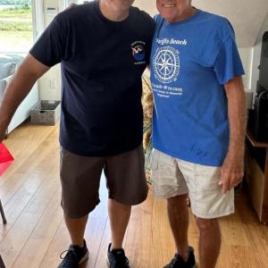 Tom Pilleri, right, with long-time assisting volunteer Joe Frassica.