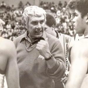 Jim Brogioli coaching the Wareham Vikings basketball team on the sidelines of the court that would later be named in his honor. Photos submitted by Kevin Brogioli