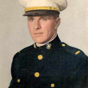 Brogioli in his Marines uniform.