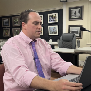 Planning Director Joshua Faherty speaks to the Select Board on Oct. 6. Photo by Tanvi Kulkarni