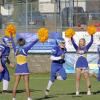 Wareham Cheerleaders welcome the team to Spillane. Photos by Brandy Muz