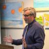 Library Director Patrick Marshall gives a closing statement that's one for the books. Photos by Brandy Muz