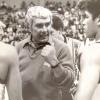 Jim Brogioli coaching the Wareham Vikings basketball team on the sidelines of the court that would later be named in his honor. Photos submitted by Kevin Brogioli