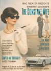 The image is of a poster featuring a woman who looks like Jackie Kennedy, a couple in the background and a very stylish convertible from the 1960's. It is in an illustrative style 